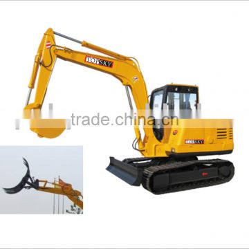 Crawler Excavator for Grabbing Grass and Log