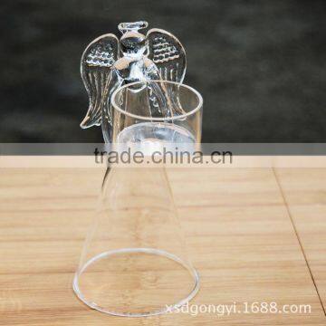 Angel Wing Glass Candle Holder photo-5