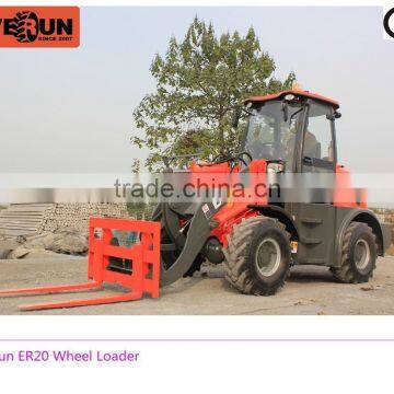 Qingdao Everun Brand New Farm Tractors,ER20 Mini Loader With Luxury Cabin For Sale