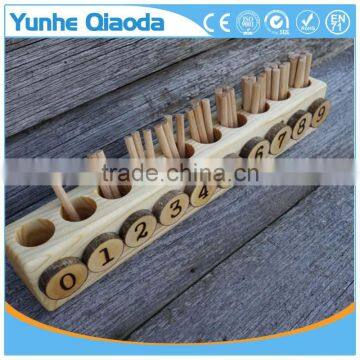 Spindle Box, Montessori Math, Educational Wooden Toy photo-2