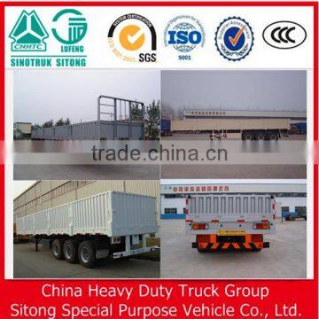 3 Axles Side Wall Truck Trailers/high Bed Semi-trailer With Side Walls/bulk Cargo Semitrailer photo-5