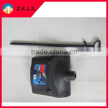Black Plastic Dustpan With Long Handle And With Lid photo-3