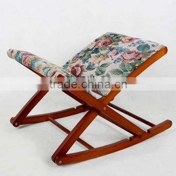 Foldable Rocking Chair Footstool/Wooden Footrest photo-2