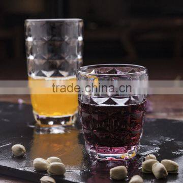 300ml/10oz Heavy Tank Old Fashion Emboss Glass Cup photo-3