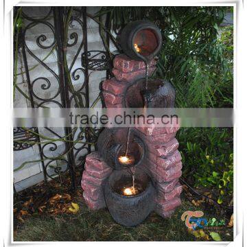 Beautiful Japanese Garden Water Fountain Parts With Led For Sale