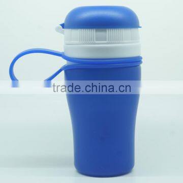 200ml hot sale whole sale factory bottom cheap price food grade Bpa free silicone water bottles/silicone drink bottle