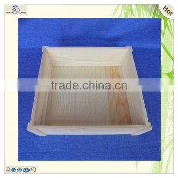 Customized Vegetable Fruits Storage Serving Plain Wood Tray photo-2
