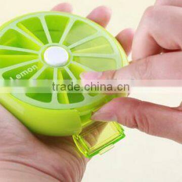 Cy273 Health Care Medicine Pill Box Lemon Shaped Sort Vitamin 7 Day Weekly Holder Tablet Storage Case Container Cases Travel photo-3