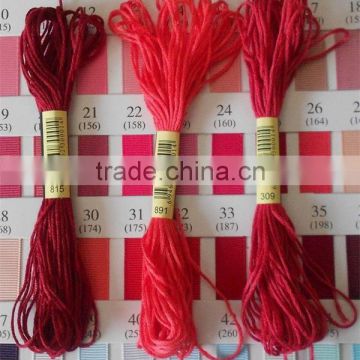 14081621organic embroidery thread/cross stitch thread/reflective thread