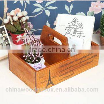 Hot sell refined Mini wooden storage bins custom