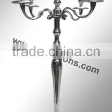 Wedding Candelabra/Antique Aluminium Candelabra With Silver Finish photo-4