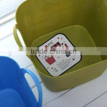 Plastic Portable Storage Bucket, Plastic Square Storage Bucket, Square Plastic Bucket photo-6