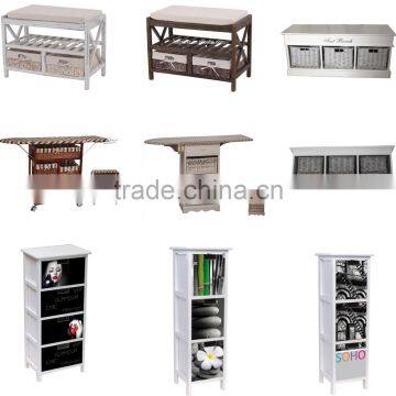 Kitchen Wall Hanging Cabinet Shelf With 3 Colorful Drawers photo-5