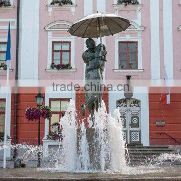 bronze foundry kissing students umbrella fountains for statue