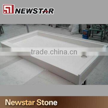 Newstar custom cultured marble shower tray