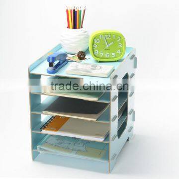 Cosmetics Storage Box Wooden Folder Storage Box /DIY Storage Rack/letter Storage Rack photo-5