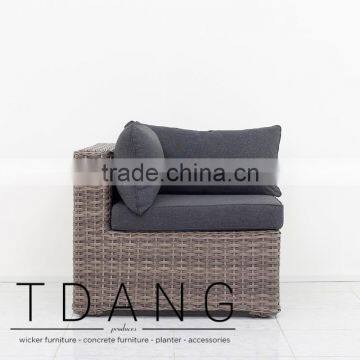 Helena Outdoor Corner Bench - Vietnam Wicker Furniture - Poly Resin Furniture photo-2