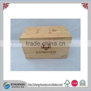 Hand Made Vintage Wooden Wine Crate Wholesale,wooden Wine Boxes for Sale photo-2