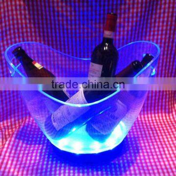 Plastic LED 39pcs RBG Color Changing Barware Clear Acrylic Ice Bucket photo-3