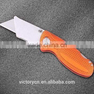 Hot sale orange handle stainless steel folding utility paper cutter for sale YJ-162S