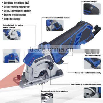 89mm 600W Multifunction Power Mini Circular Saw Kit Electric Multi-Master Oscillating Tools