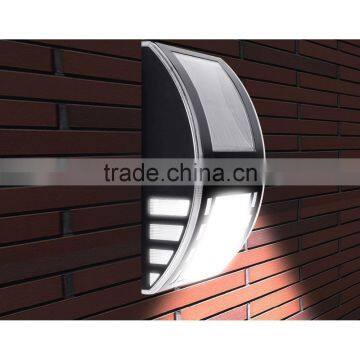 White 3 LED Solar Power PIR Motion Sensor Wall Light Outdoor Garden Fence Lamp photo-2