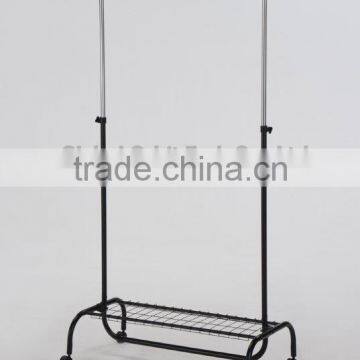 High Quality Movable Metal Rotating Clothes Rack photo-6