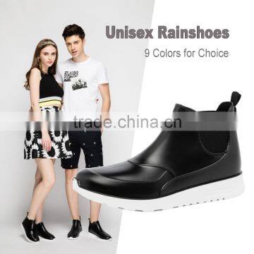 Unisex waterproof rain shoes custom made design your own rain boots matte shoes lover shoes