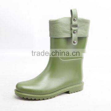 Canton fair new style flat women rain boots shoes wholesale