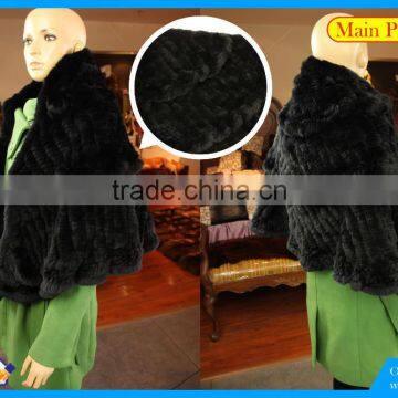 High Quality Knitted Rex-Rabbit Shawl photo-2