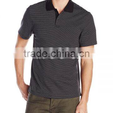 Alibaba 11 golden supplier luxury quality stripe fitness polo shirts for men