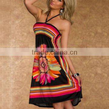 2016 Long Women Black Sexy Chiffon Dress photo-3