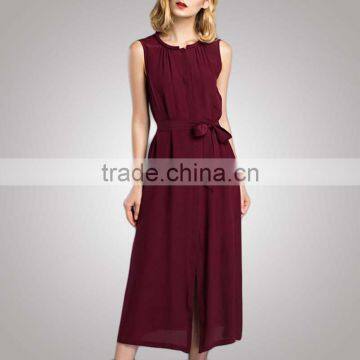 Contrast Color Office European Design Trendy Business Dress With Your Logo