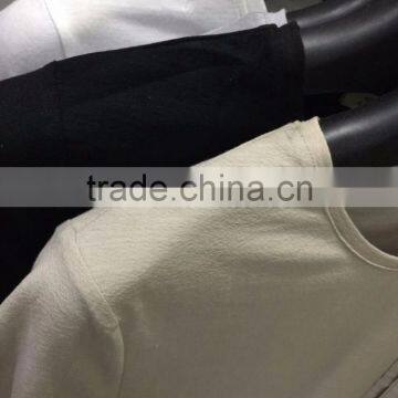 GZY Guangzhou Stock Lots Linen Fabric Breathable Soft T-shirt for Man Wholesale photo-2