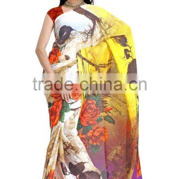 Designer Glamour Digital Printed Saree