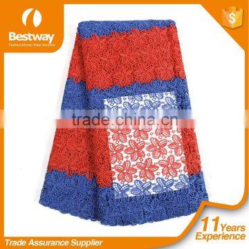 Bestway Very Nice Good Quality Beautiful Design Flower Style Water Soluble Lace Guipure Lace Fabric Trim CP1057 photo-2