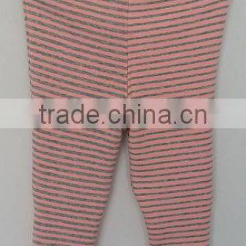 Cool Baby Girls Pink and Grey Stripes Knit Pant for Winter photo-2