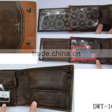 Fashion men cowhide skin real leather purse for men