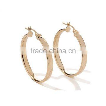 Imitation Gold Plated Hoop Earrings