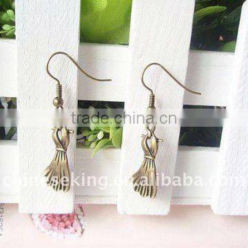 fashion vintage charm earrings, cute earring jewelry for woman, best promotion gifts