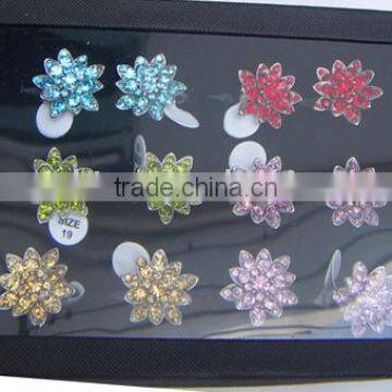 Alloy Flower Design Rings