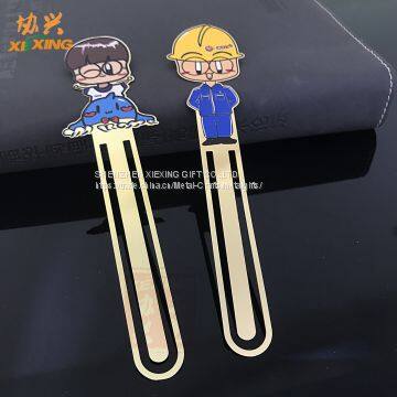 Custom Chinese Cartoon Magnetic Metal Bookmarks