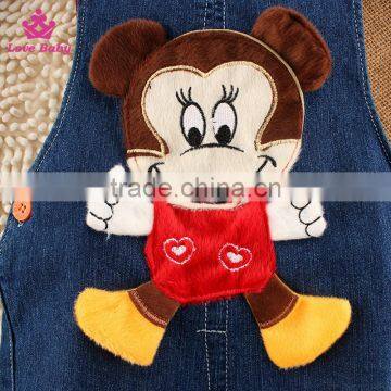 2016 Wholesale Toddlers Jeans Cute Overalls Children Denim Overalls Baby Fashion Strap Jeans photo-2