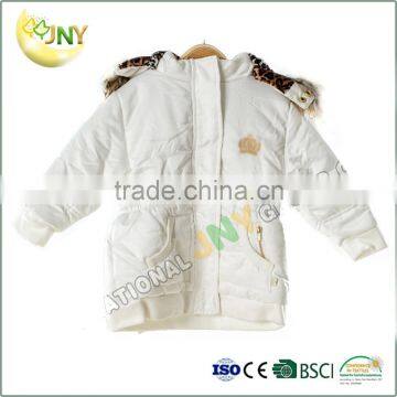 White Baby Girl Coat Wholesale Children Winter Jacket