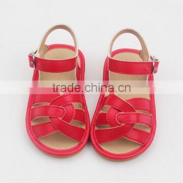 2017 Baby Shoes Plain Color Safe Leather Shoes for Kids Squeaky Shoes photo-6