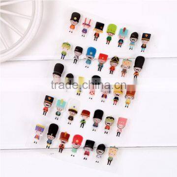 Decoration Gel Stickers,children Carton Sticker for Education 3D Pop-up Crystal Sticker photo-3