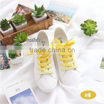 8mm Flat Tie Dry Laces~In Stock Gradient Rainbow Color Shoelaces~Polyester Printing Laces For Sneakers~Amazon Suppliers photo-6