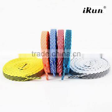 Custom Shoelaces With High Quality Polyester~Twill Pattern Flat Shoelaces For Basketball Shoes~Custom Colors Laces~Accept Custom