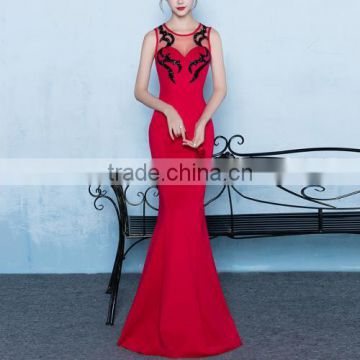 2017 Latest Design Sexy Tight Sleeveless women\'s evening dress