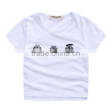 Wholesale Summer Cotton Short Sleeves Boys Kids Round Neck T-shirt photo-3